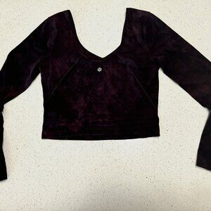 Lululemon Align Cropped Long Sleeve Shirt